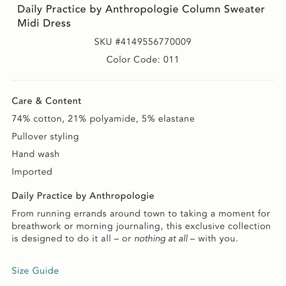 Anthropologie sweater dress - Picture 7 of 8